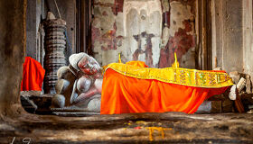 Buddhist Statue at Angkor Wat, Siem Reap